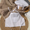 Ylsteed Newborn Chef Set – Baby Boy Photo Props with Bread Print, Newborn Photography Outfit for Picture Shoots