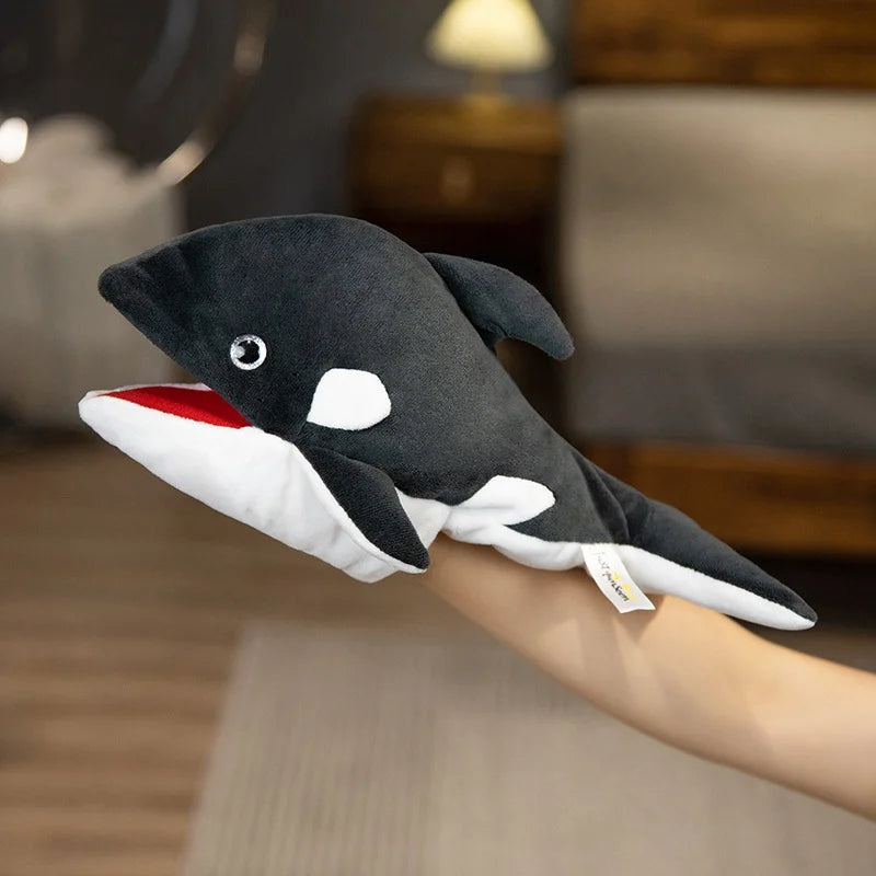 Stuffed Plush Hand and Finger Puppets, Octopus Penguin Clown Fish Educational Toy Gift