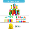 Wooden Building Blocks Set with Storage Bag – Assembled Educational Toys for Kids, Early Learning Toy for Children
