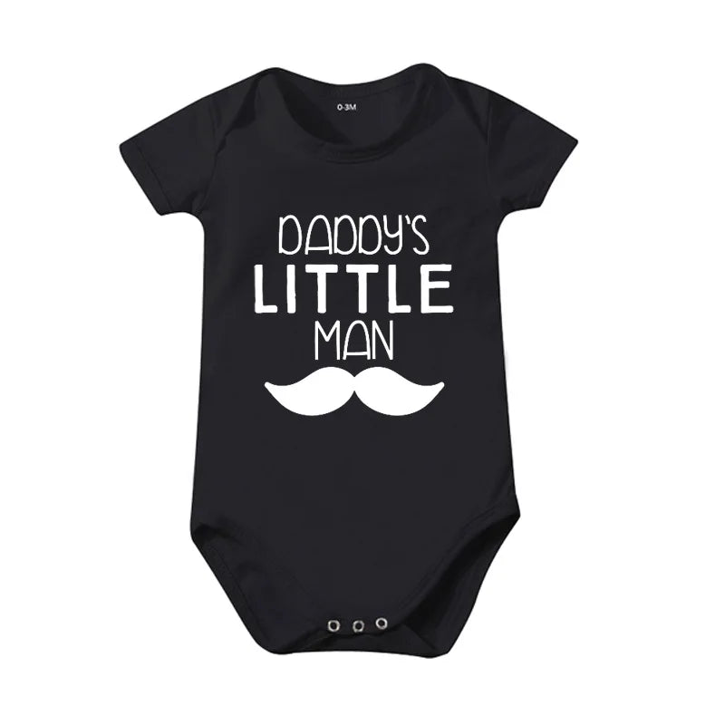 Popular "Mom+Dad=Me" Baby Romper – 100% Cotton Summer Onesie, Newborn Baby Clothes, Unisex Crawling Clothes, Comfortable and Cute