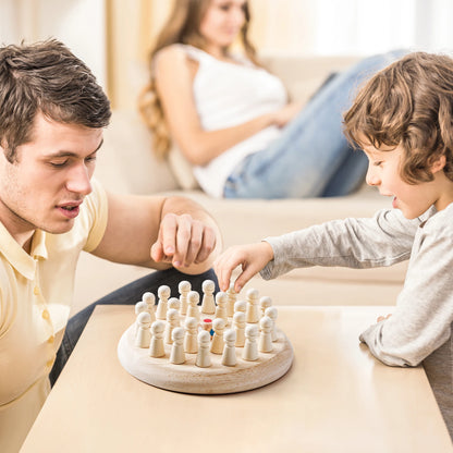 AIUAZA Wooden Memory Chess Game Set Logic and Brain Teaser Game Parent-Child Interaction Toy Party Game