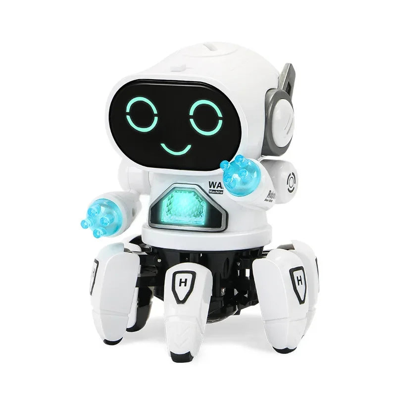 Kids Glow Music Educational Electric Pet Toy with LED Lights, Musical Dancing Robot, Baby Learn-to-Climb Toy, Birthday Gift for Children