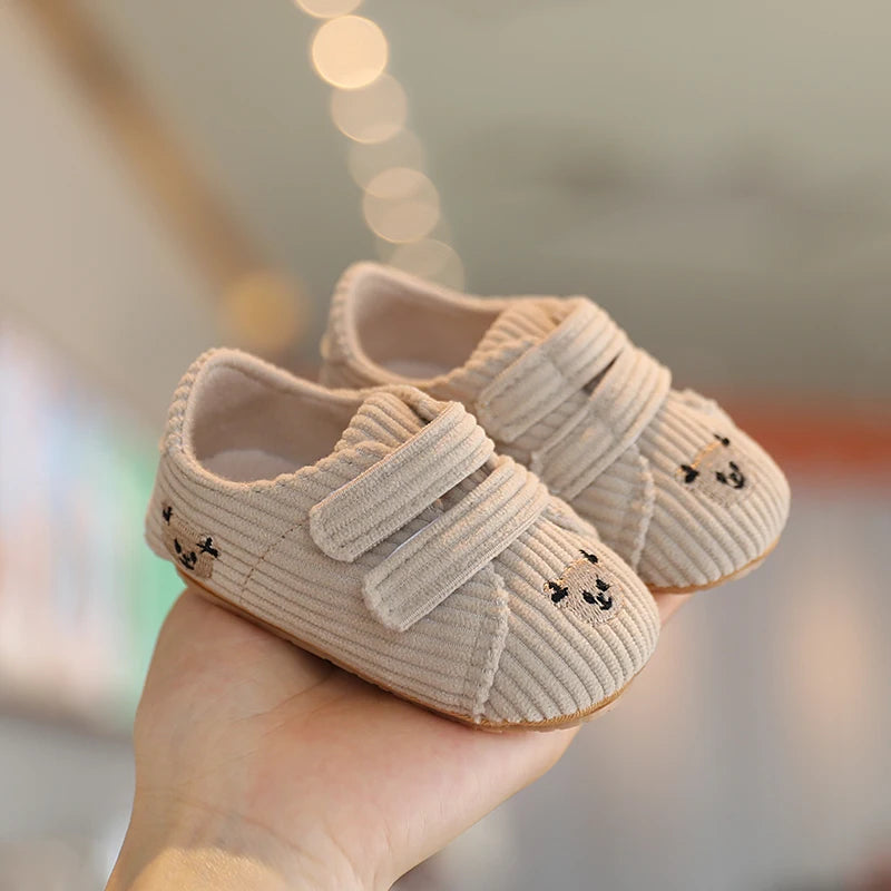 New Baby Shoes Retro Leather Boy Girl Multicolor Toddler Rubber Sole Anti-Slip First Walkers Infant Moccasins