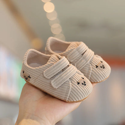 New Baby Shoes Retro Leather Boy Girl Multicolor Toddler Rubber Sole Anti-Slip First Walkers Infant Moccasins