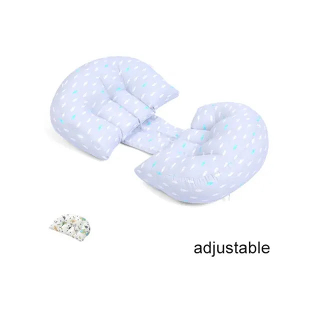 New Cotton Waist Maternity Pillow for Pregnant Women, U-Shaped Full Body Pregnancy Pillow, Pregnancy Cushion Pad
