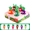 Montessori Baby Carrot Harvest Pull Toy for Toddlers - Motor Skills Training Tissue Box Game