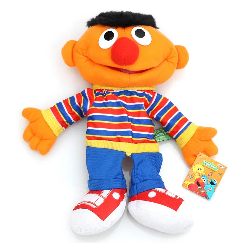 Large Sesame Street Elmo Plush Hand Puppet, Soft Cartoon Doll for Kids Gift