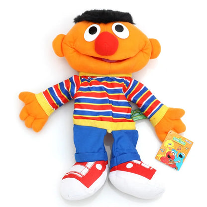 Large Sesame Street Elmo Plush Hand Puppet, Soft Cartoon Doll for Kids Gift