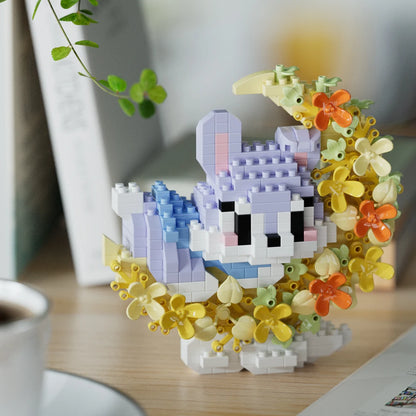Mini Dog, Cat, Panda, and Raccoon Building Block Models – Cute Pet Ornaments Toy for Kids