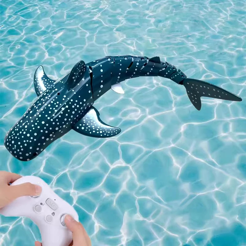 RC Shark and Whale Toy – Electric Remote Control Dolphin Submarine for Pool and Bath