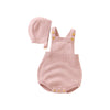 Baby Bodysuit & Hat Set – Sleeveless Solid Color Onesie for Newborn Boys & Girls (2PCS Outfit)