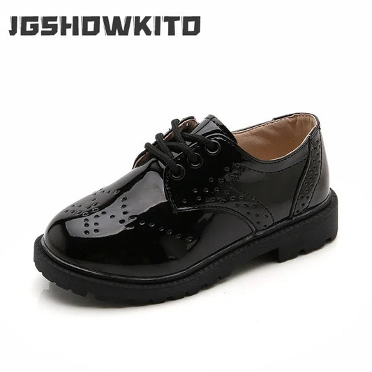 New Spring Summer Autumn Kids Shoes – British Style Casual PU Leather Sneakers for Boys & Girls