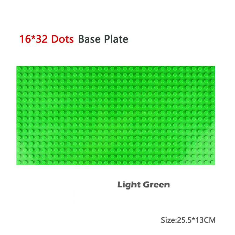 Classic Baseplates 32x32, 16x32, and 16x16 Dots – DIY Plastic Building Blocks Construction Toys