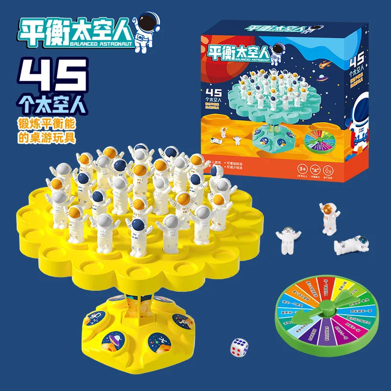 Astronaut Balance Tree Game (Tabletop Balancing Toy, Parent-Child Interaction, Space Puzzle Gift)