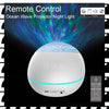 A44U Musical LED Baby Night Light Ocean Projector Bluetooth Galaxy Night Lamp White
