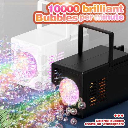 10-Hole Handheld Bubble Gun — Battery-Free Bubble Machine for Kids, Weddings & Outdoor Parties