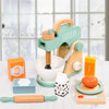 Wooden Pretend Play Tea Set for Kids - Play Kitchen Teapot & Cake Toy, Preschool Birthday Gift