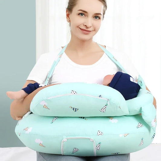 Adjustable Wedge Shaped Breastfeeding Pillow for Newborns and Expecting Mothers – Prevents Choking and Regurgitation