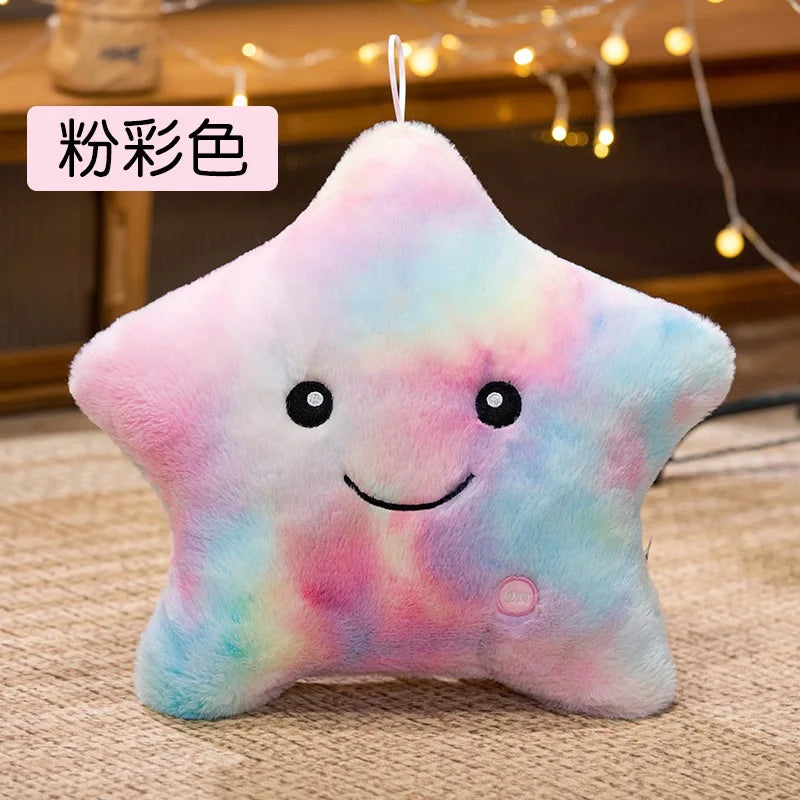 Luminous Star Plush Pillow 24x22cm (9.4x8.7 Inches) LED Light