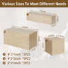 5-Piece Basswood Carving Block Set — 1 block 4×2×2 in (10×5×5 cm) + 4 blocks 4×1×1 in (10×2.5×2.5 cm) Unfinished Wood for Carving, Whittling & DIY Crafts