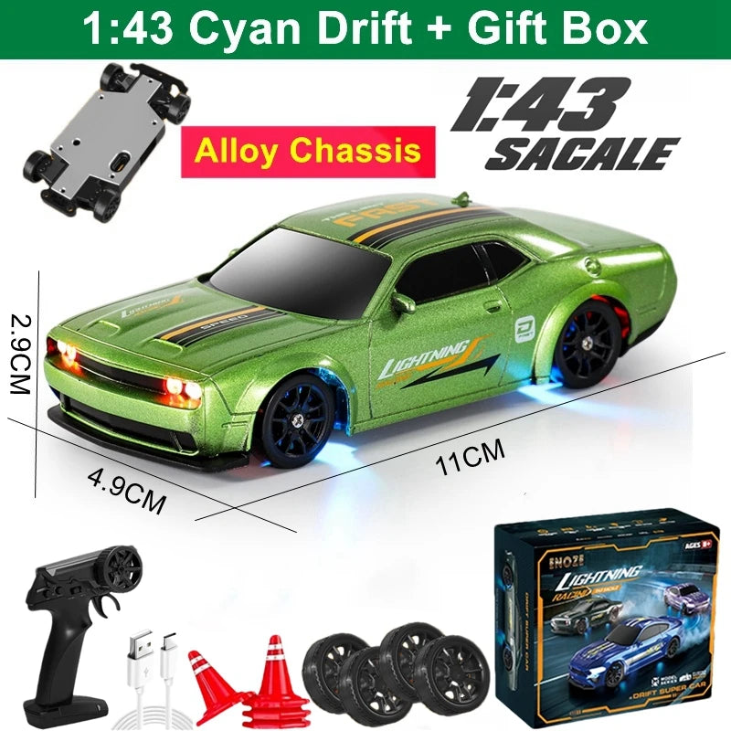 1/64 2.4G High-Speed Drift RC Car with 4WD Four-Wheel Drive Mini RTR