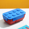 DIY Building Block Bento Lunch Box for Kids - Sealed Portable School Lunch Box for Picnic, Fruit & Salad