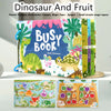Busy Book for Kids – Animals, Vehicles, Dinosaurs Stickers, Matching Numbers and Letters, Interactive Learning Activity Book