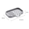 Silicone Sink Tray With Drain, Soap And Sponge Holder Countertop Kitchen Organizer