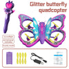New V40 Glitter Butterfly Mini RC Quadcopter – 2.4 GHz Gravity Sensing Drone Toy Gift