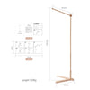 Wooden Baby Rattle Mobile - Crib Bell with Hanging Holder Bracket for Newborns & Infants (0-12 Months)