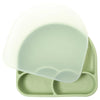 New Design Silicone Dining Plate Suction Cute Cartoon Rainbow Dishes Toddle Training Feeding Sucker Bowls Children's Tableware