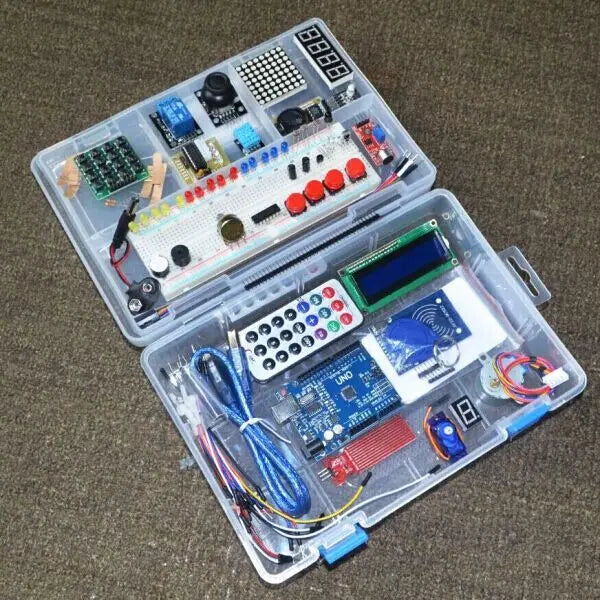 RFID Learn Suite Kit with LCD 1602, Relay, LED, Upgraded Advanced Version, Starter Kit for Arduino, Open Source Programmable DIY Kit