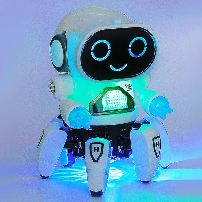 Kids Glow Music Educational Electric Pet Toy with LED Lights, Musical Dancing Robot, Baby Learn-to-Climb Toy, Birthday Gift for Children