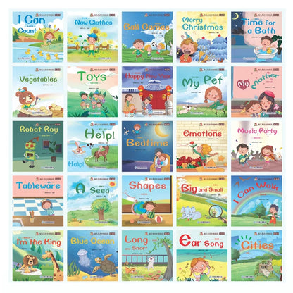Kids English Word Learning Book Set – 60 Pocket Books for Early Childhood Reading and Montessori Teaching Aids