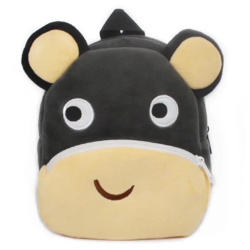 Baby Girls Plush Backpack - Cute 3D Cartoon Animal School Bag for Toddlers 0-4Y - Kidzy Market