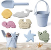 Children’s Silicone Beach Toy Set With Shovel & Portable Bucket — Durable Sand Digging & Storage Tool