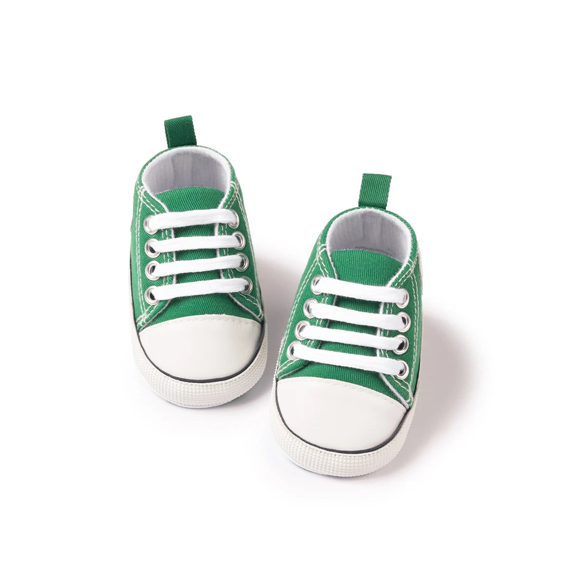 KIDSUN Newborn Multi-Coloured Canvas Baby Shoes – Soft Soled Casual First Toddler Shoes for Boys & Girls