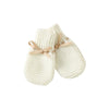 Newborn Baby Shoes Knitted Infant Girls Boys Boots Cute Butterfly-Knot Toddler Walk Bed Shoes Warm 0-18M Accessories Hats Gloves