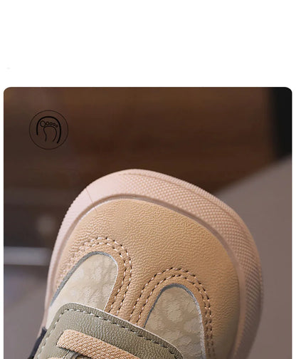 PU Leather Children’s Shoes – Designer Kid’s Sneakers, Soft-Soled Anti-Slip Sport Shoes for Toddlers