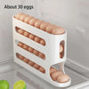 4 Layers Automatic Rolling Egg Holder Rack - Fridge Egg Storage Box Container