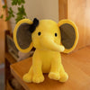 Cute Elephant Plush Pillow — 25 cm (9.8 in) Soft Cotton Stuffed Animal Kawaii Sleeping Aid