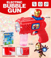 MINISO Hello Kitty Battery-Powered Bubble Gun Toy - Rocket Launcher Bubble Machine (Requires 4 AA Batteries, No Bubble Solution Included)