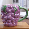 1-Piece Ceramic Kids Fruit Mug — Strawberry, Pumpkin & Pineapple Handgrip Coffee & Milk Cup | Cute Breakfast & Birthday Gift