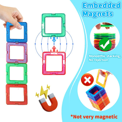 Magnetic Building Blocks Toy for Kids Puzzle Learning Gift