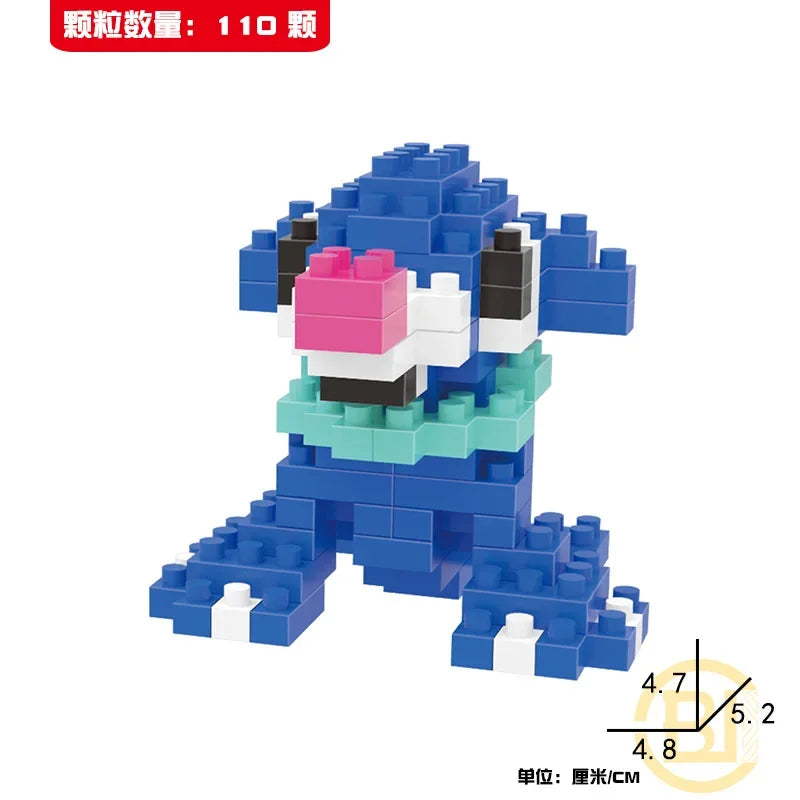 DIY Pokemon Mini Building Blocks – Pikachu, Charizard, Eevee, Mewtwo Anime Model Toys