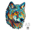 100-300 Piece Wooden Animal Jigsaw Puzzle - Wolf and Chicken Irregular Pieces 3D Brain Teaser for Adults & Kids Holiday Gift