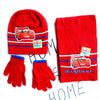3-8 Years Kids Winter Set – Cars Lightning McQueen Cartoon Scarf, Hat & Gloves 3-Piece Warm Set for Boys & Girls, Perfect Christmas Gift