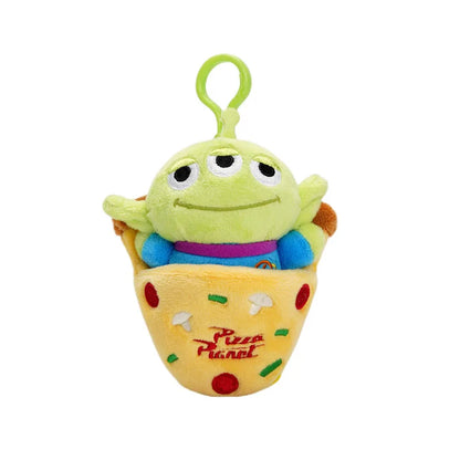 Disney Toy Story Alien Plush Pendant, Cute Kawaii Three-Eyed Backpack Keychain Toy