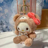 12-Inch Cute Sanrio Plush Keychain – Hello Kitty Kuromi Cartoon Backpack Pendant for Girls