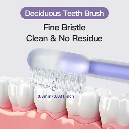 Infant Baby Silicone Deciduous Teeth Toothbrush Oral Tongue Cleaner with PP Storage Box